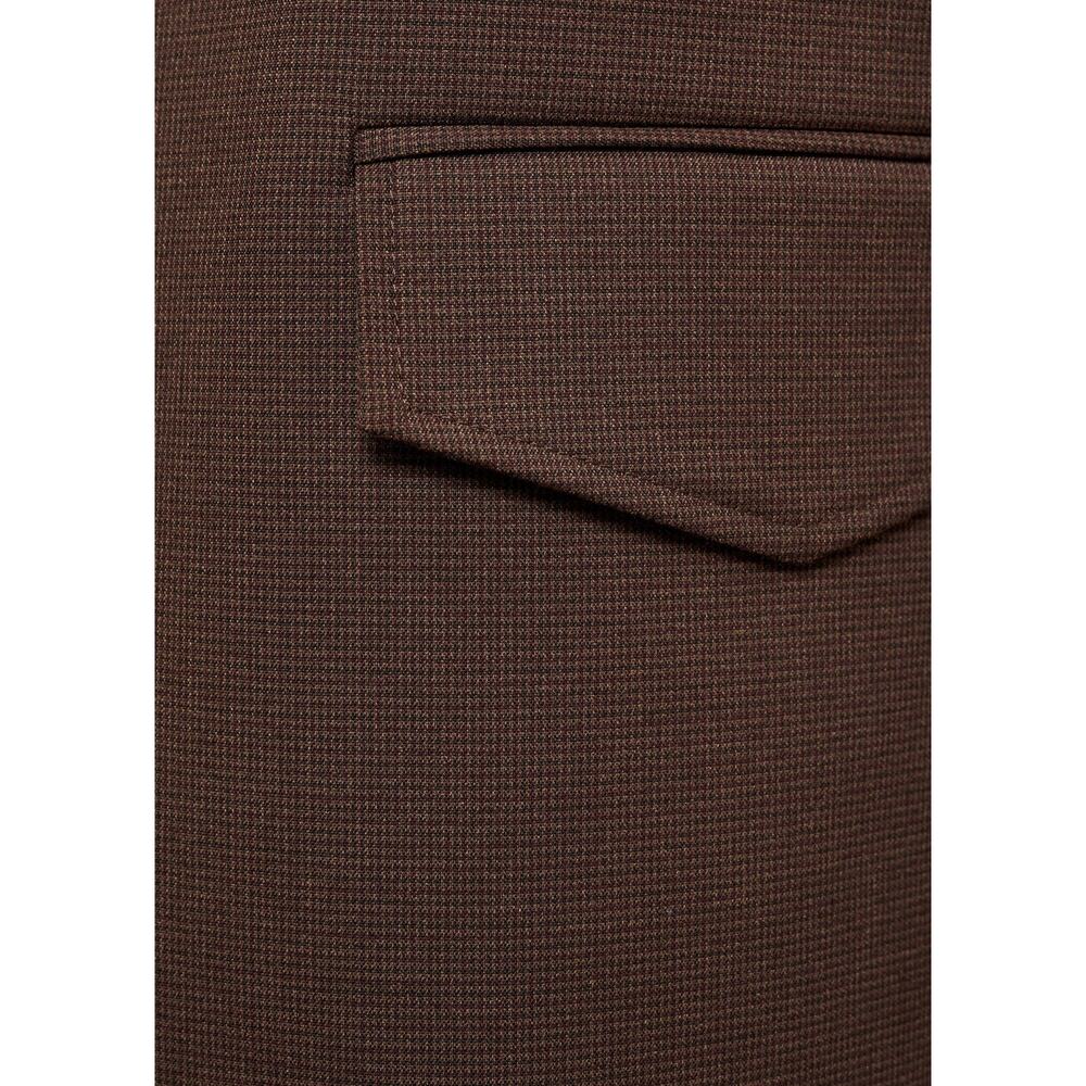 Mango Micro Houndstooth Suit Blazer Brown - S - Picture 8 of 8